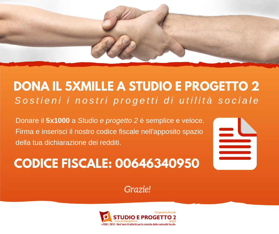 DONA IL 5XMILLE A STUDIO E PROGETTO 2 2c