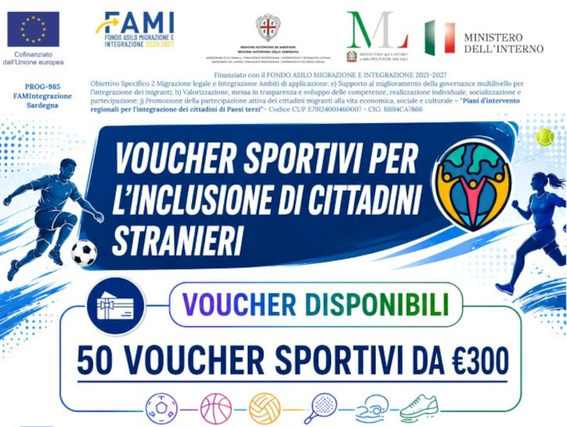 Voucher sportivi per l’integrazione 2026