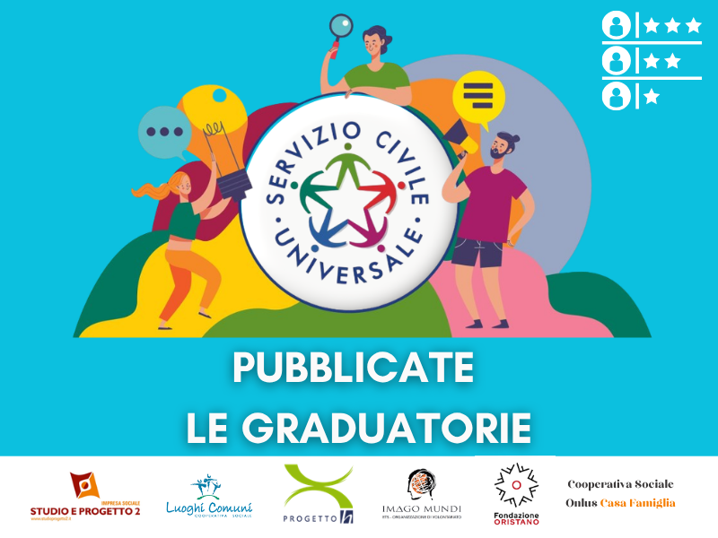 SERVIZIO CIVILE UNIVERSALE 2025: PUBBLICATE LE GRADUATORIE